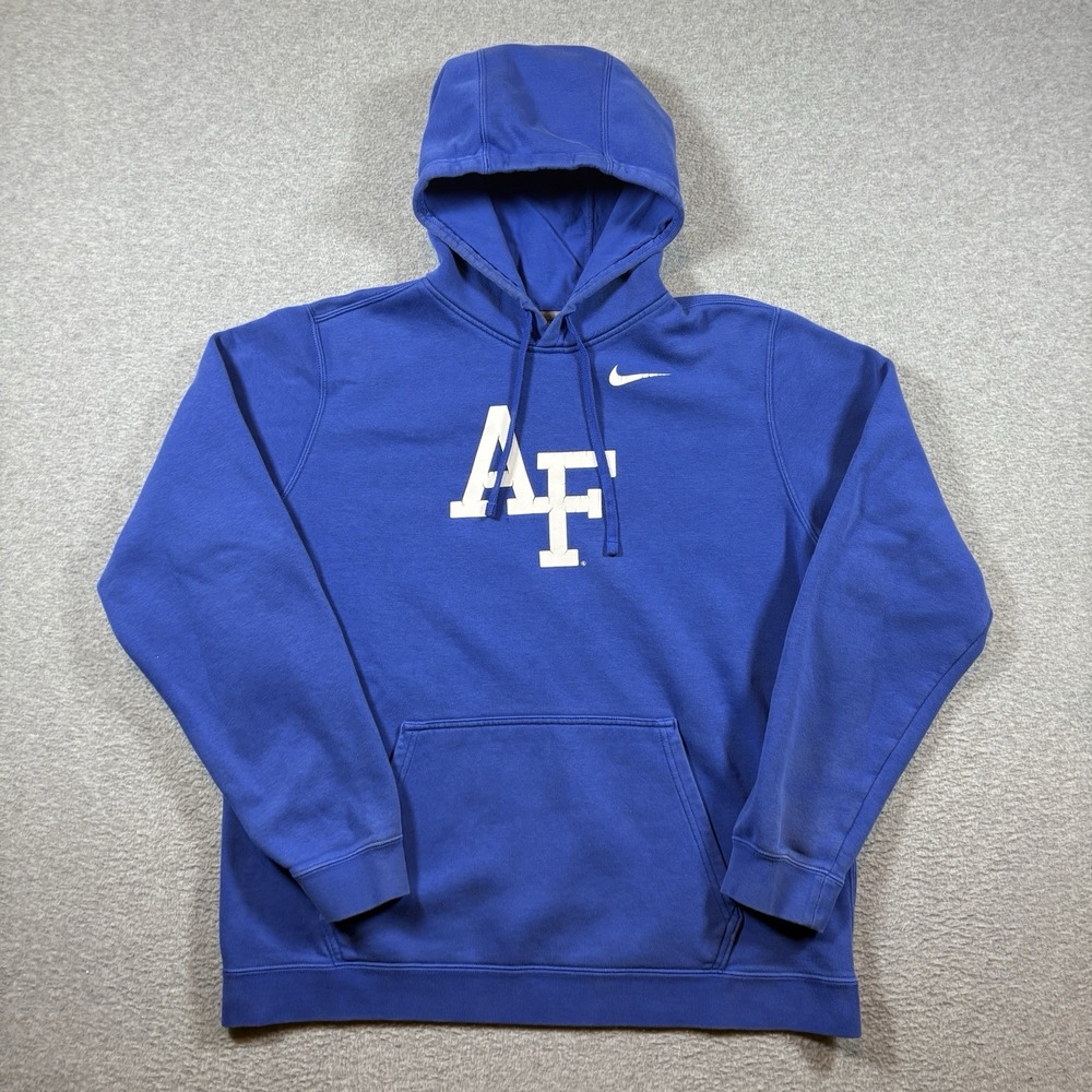 Nike Air Force Academy Falcons Hoodie Mens Large Blue USAFA NCAA Sweatshirt